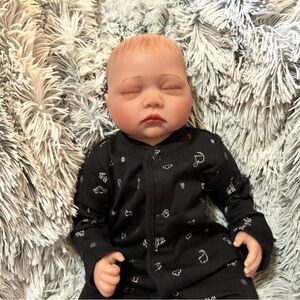 Reborn Baby Boy Doll 3/4 Silicone Limbs Cloth Body & Accessories (NEW)